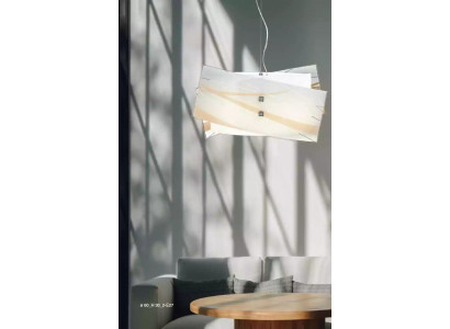 Elegantní stropní lampa Moderní bílý nástěnný lustr se 2x lampami