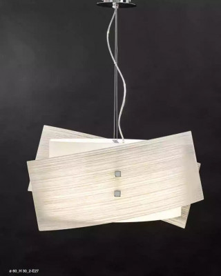 Elegantní stropní lampa, klasický bílý lustr se dvěma lampami, nový