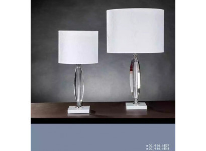Stolní lampa s křišťálovým lustrkem, klasické osvětlení, nové stolní světlo.