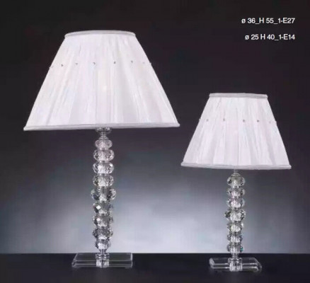 Stolní lampa Bílá stolní lampa Křišťálový lustr Moderní lampy nové