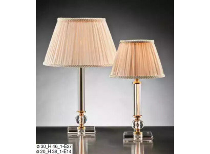 Klasická krystalová stojací lampa, osvětlení stolu, luxusní nábytek, nové.
