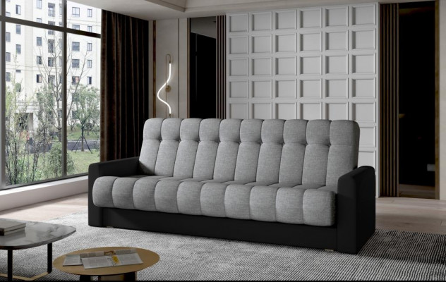 Sofa třímístná pohovka Klasický nový čalouněný 3Sedák textilie Pohovka Kůžená pohovka