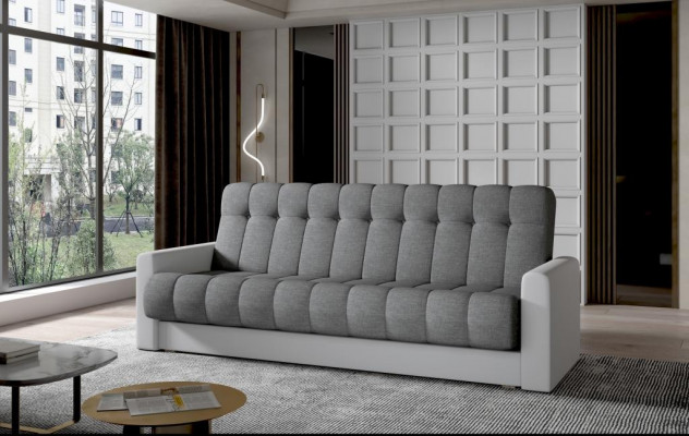 Sofa třímístná pohovka Klasický nový čalouněný 3Sedák textilie Pohovka Kůžená pohovka