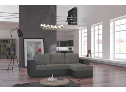 Návrh rohové pohovky, sedací souprava s vypínací pohovkou, gauč, pohovka, gauč, postel.