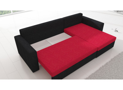 Design rohová pohovka, rozkládací pohovka, lůžková funkce, kůže, textil, pohovky, nové 502