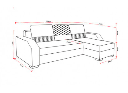 Ložní pohovka Pohovka Potah Obývací pokoj Rohová sedací souprava Funkční pohovka Textilní sedátko