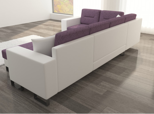 Obývací krajina ve tvaru U Moderní obývací pokoj Rozkládací pohovka Rozkládací gauč