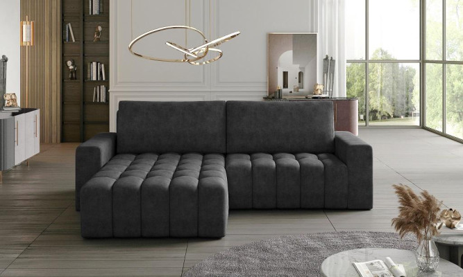 Ecksofa Grau Stoff L Form Couch Design Couch Polster Textil Moderne Garnitur