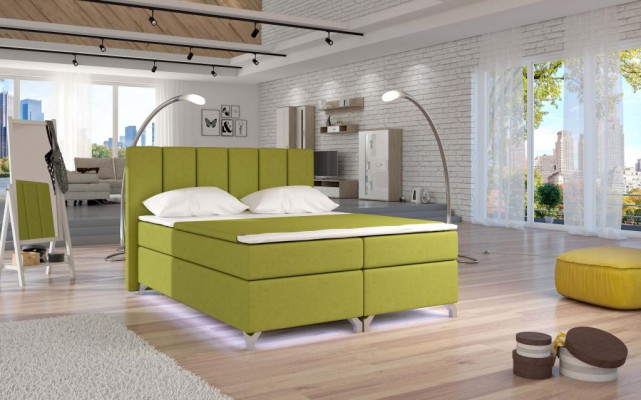 Luxusní designová postel s polstrováním Polštář postel Postele Designová postel Boxspring Textil 180x200 Nový