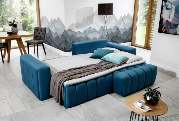 Šedá látková rohová sedací souprava L tvaru Design Pohovka Polštář Tkanina Moderní Garnitura