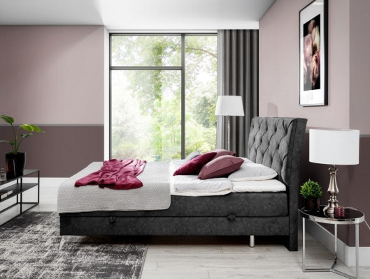 Ložní textilie tapetová dvojitá design barokní moderní styl Chesterfield postele hotel