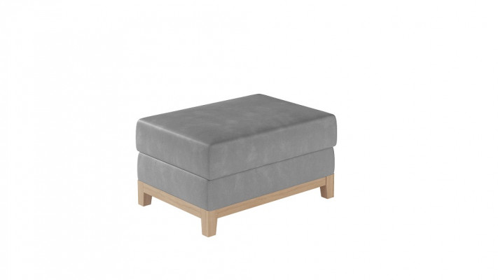Design Pohovka Nožky Stolička Ottomane Sedadlo Chaise Vyplněná Pufa Modrá.