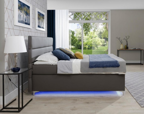 Boxspring postel manželská postel postel z kůže postele čalounění ložnice nábytek 180x200