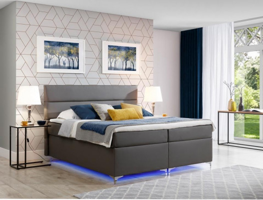 Boxspring postel manželská postel postel z kůže postele čalounění ložnice nábytek 180x200