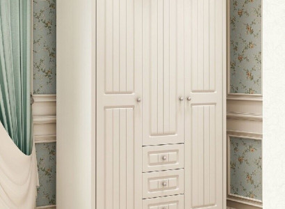 Zemědělský styl nábytek Klasická skříň Šatník dřevo ložnice Bílá