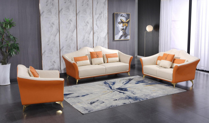 Klasická třímístná pohovka 3 Místná designová pohovka Italský styl