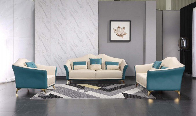 Klasická třímístná pohovka 3 Místná designová pohovka Italský styl