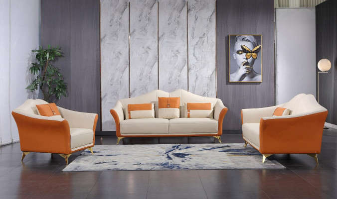 Klasická třímístná pohovka 3 Místná designová pohovka Italský styl