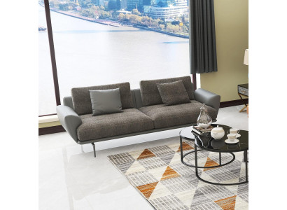 Dvoumístná designová pohovka 2místná sedací souprava pohovky potahováním látkou pohovky potahy z textilu.