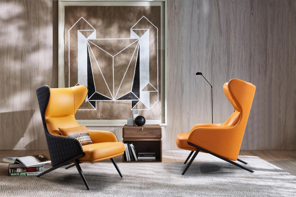 Křeslo Návrhářské křeslo Polstrované křeslo Moderní Dekorativní Relaxační Kožené křeslo Luxusní