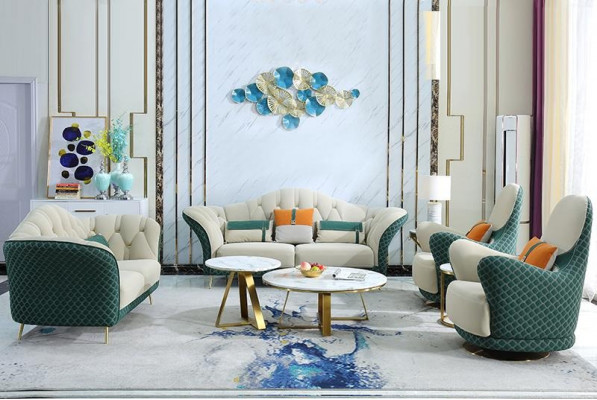 Tříosobová designová pohovka 3 místa gauč Čalouněná souprava Sedací souprava pohovek