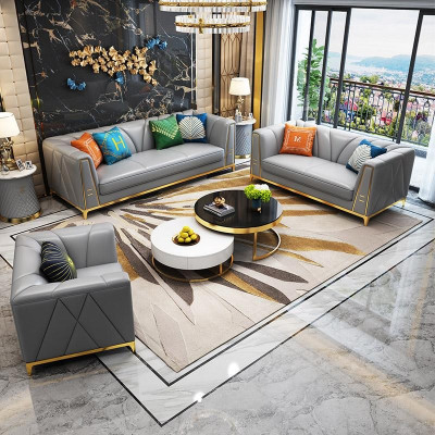 Sofa setování polstrování sedací soupravy 2 dílná sada 3+2 lůžkový kůže nový gauč.