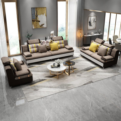 Látka textil pohovka gauč obývací souprava sedací souprava 3+2+1 set designové pohovky nové