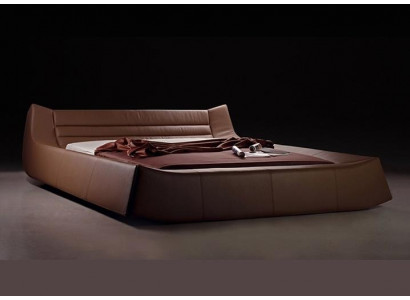 Ložní polštář design luxusní dvojité hotelové postele ložnice kůže látky moderní