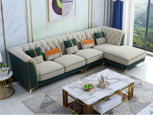 Design rohová sedací souprava LForm Kožená pohovka Pohovka Obývací souprava Souprava Design Moderní Pohovky