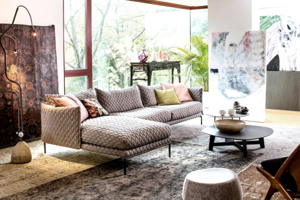 Ecksofa L-Form Pohovka Obývací souprava Garnitura Design Moderní Pohovka Látka Textil Nový