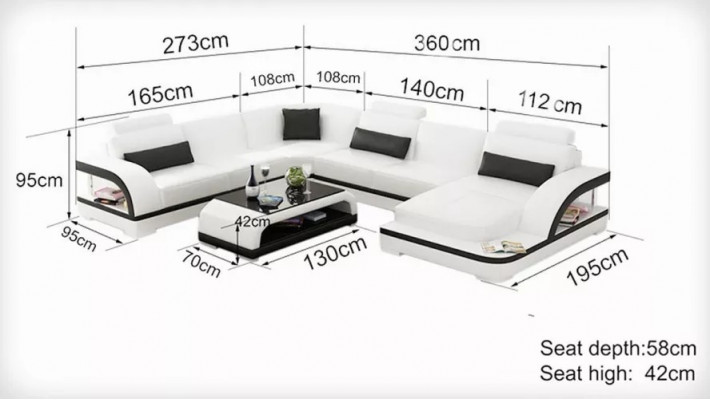 Design rohová sedací souprava obývací pokoj dekorace nábytek moderní rohová pohovka kůží vyplněné sedátko