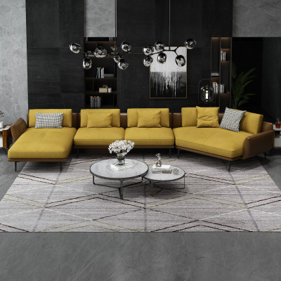 Rohová sedací souprava Pohovka Pohovka Otapění Sedačka Tkanina Textilie Sedací Souprava Obývací Landschaft Nový