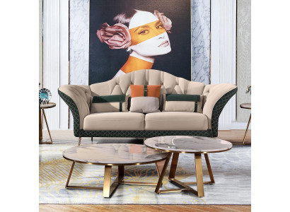 Sofáová souprava Designový gauč Kožený gauč 3+2+1 Sedák Moderní gauč