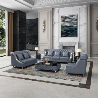 Kožená pohovka rozkládací sedací souprava design moderní 3+1 posezení pohovka nová.