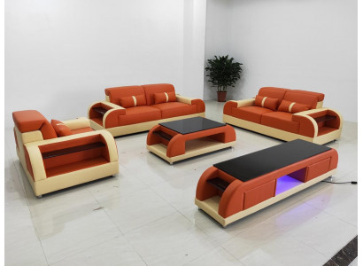 Sofa sestava 3 2 1 křeslo Set Design Sofa Couch polstrovaná pohovka moderní Luxus Neu