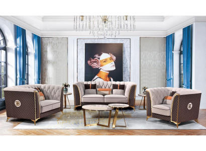 Sofa sada 321 sedaček Kožená sedačka Moderní sofa Designová sofa Nová