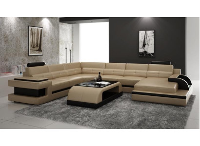 Ecksofa couch sofa led wohnlandschaft polster garnitur usb beleuchtet garnitur