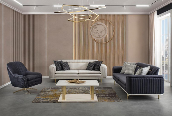 Couchtisch Kaffeetisch Obývací pokoj Bílý Luxus Stolky Design Dřevo