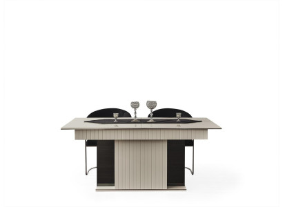 Jídelní stůl bílý moderní jídelna krásná kuchyň dřevěné stoly design luxusní dřevo