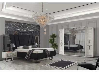 Ložnice nábytek Postel Noční stolky Skříň Šatní skříň Postele 4dílné.