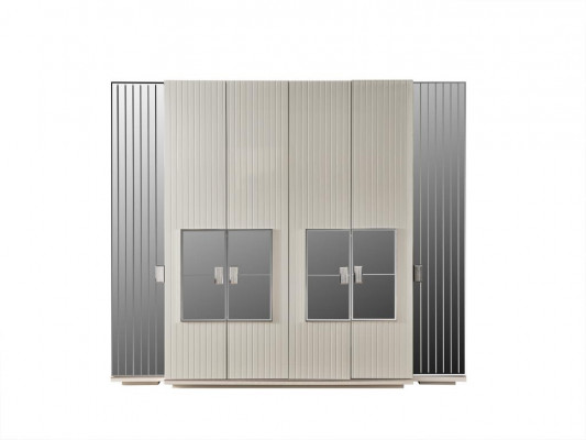 Ložnice sada 2x noční stolky šatní skříň kompletní pokoj postel nábytek 4dílný