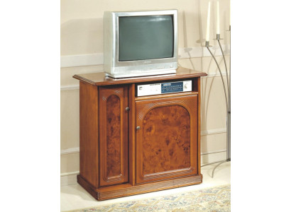 Hnědá televizní skříň Luxus Sideboard Komoda Obývací pokoj Nábytek Skříně Regály Dřevo