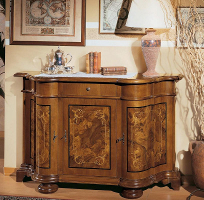 Komody Dřevěné skříně Skříň Nábytek Komoda Sideboard Skříň Klasické nové