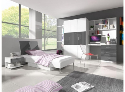 Ložnice Moderní Skříň Postel Nocní stolek Stůl 5dílný Mládež Děti