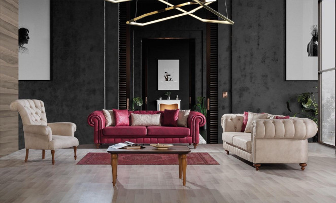 Moderní polstrovací sedačky Designová pohovka Třísedák Nový designérský gauč 3místný
