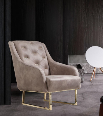 Křeslo textilie obývací pokoj luxusní design nábytek židle moderní Chesterfield.