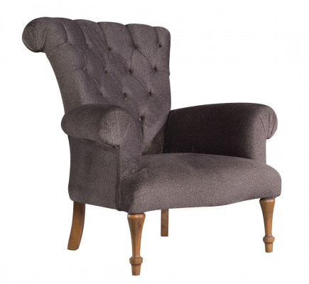 Chesterfield Pohovka Relaxační Tkanina Lounge Luxusní Polstrovaný Křeslo Design Hnědá