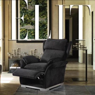 Fotel televizní multikomfortní relax v italském stylu Moderní potah Nový