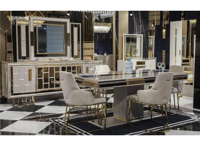 Sideboard Luxus Skříň Regál Dřevo Bufet Skříně Obývací pokoj