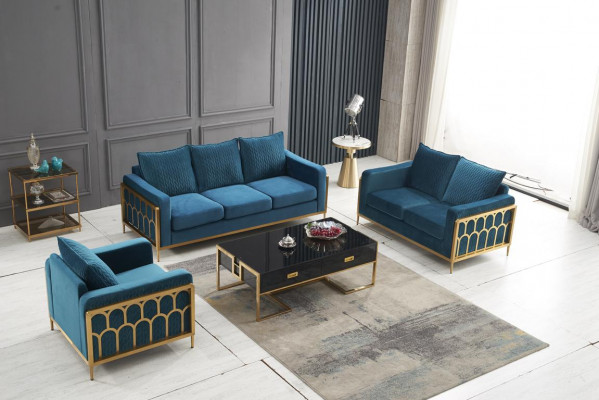 Obývací pokoj Design Pohovka Sedací souprava 3+2+1 Sedačka Moderní sedací souprava
